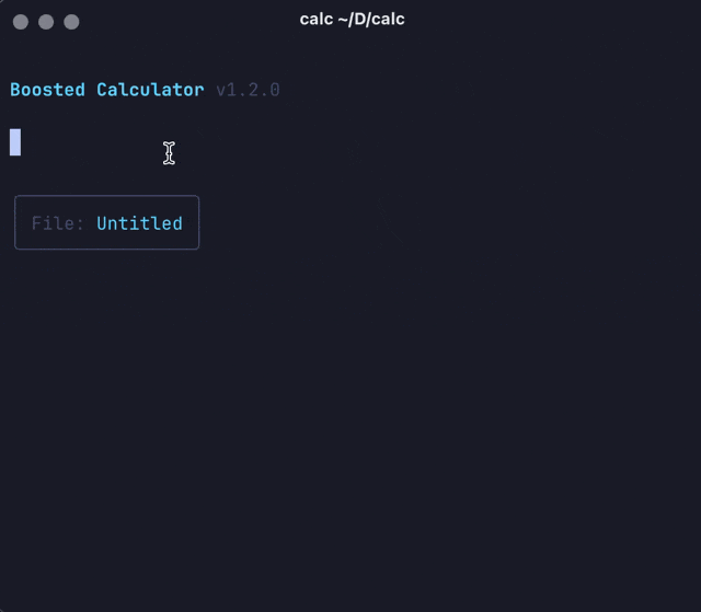 Boosted Calculator Example