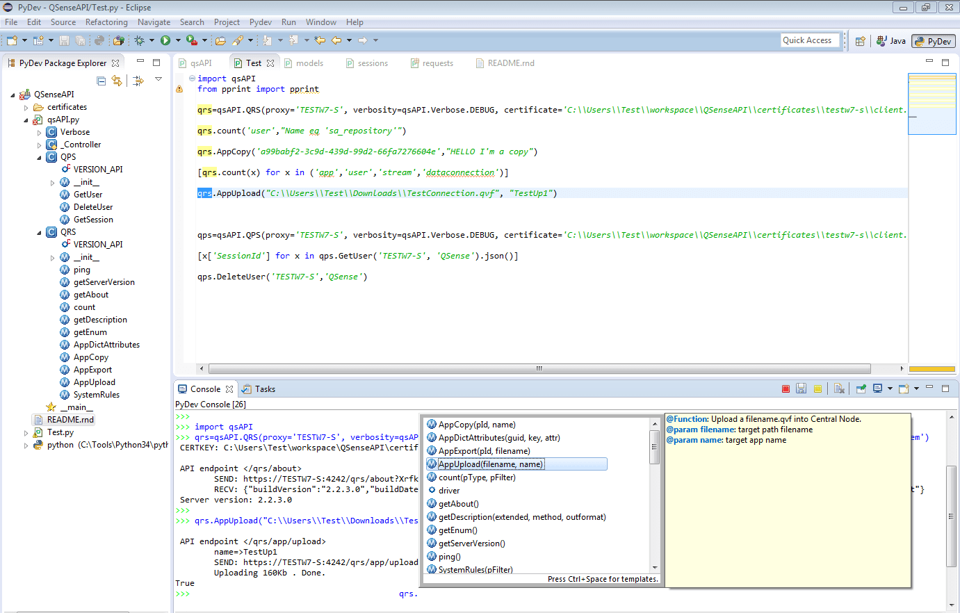 IDE screenshot