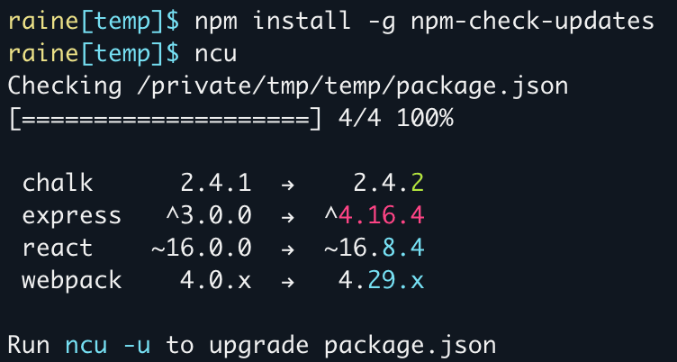 npm-check-updates-screenshot