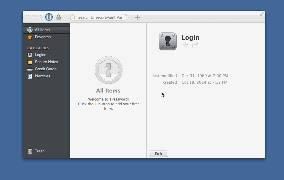 Adding website field to 1Password login item
