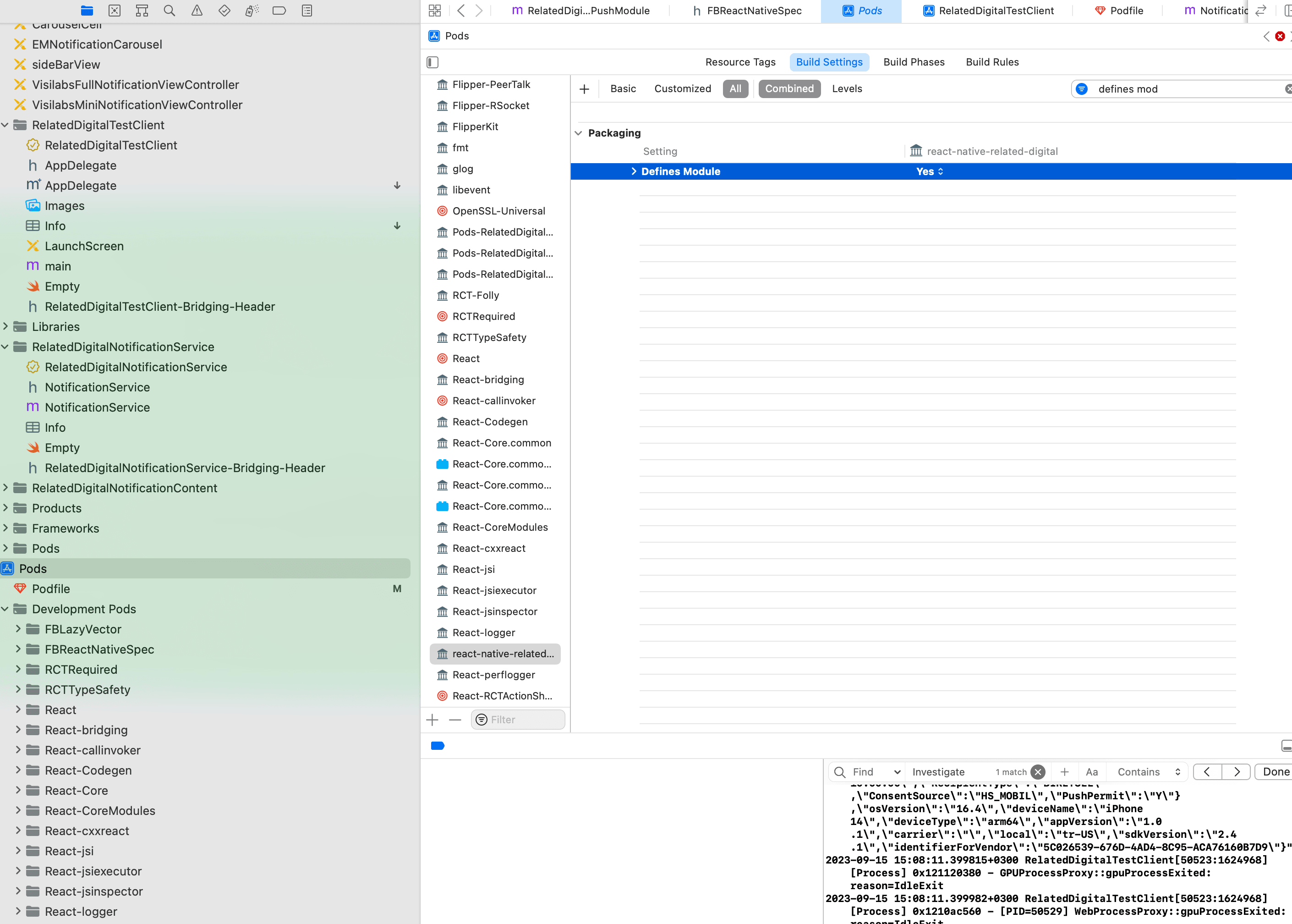 Pods Defines Module