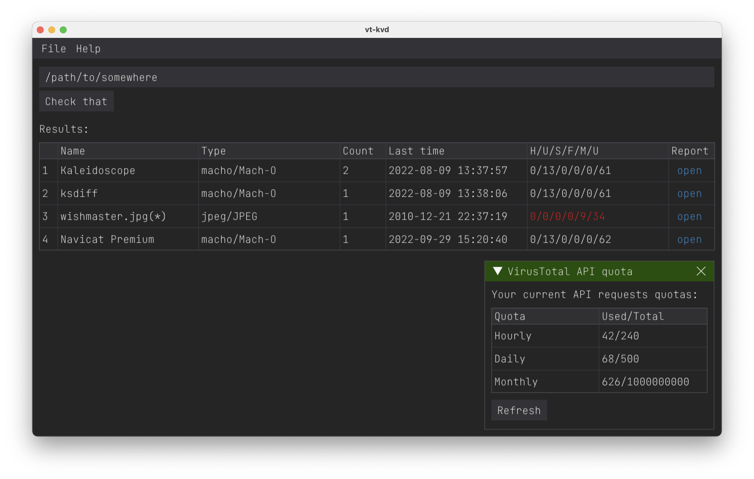 vt-kvd application window