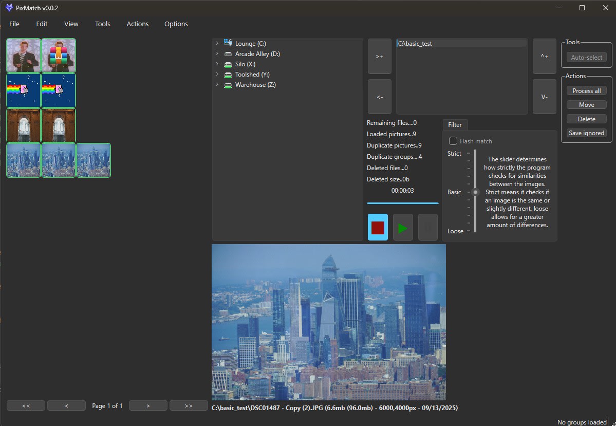 Basic view of the application