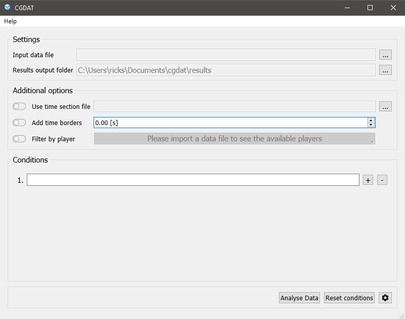 Fig 1: A overview of the CGDAT
GUI.