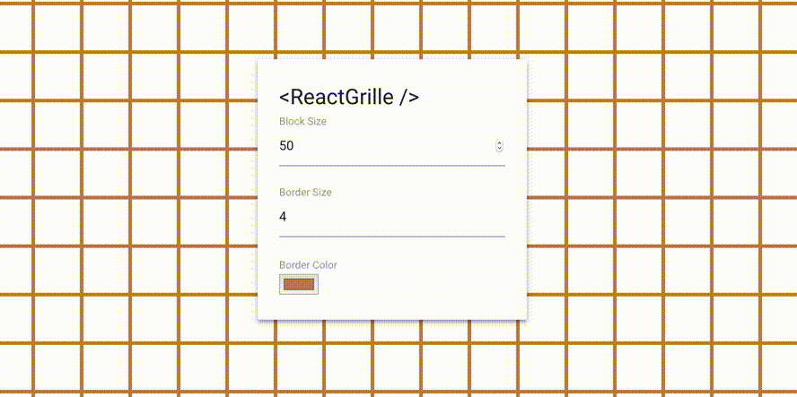 React Grille –Make a grille pattern!