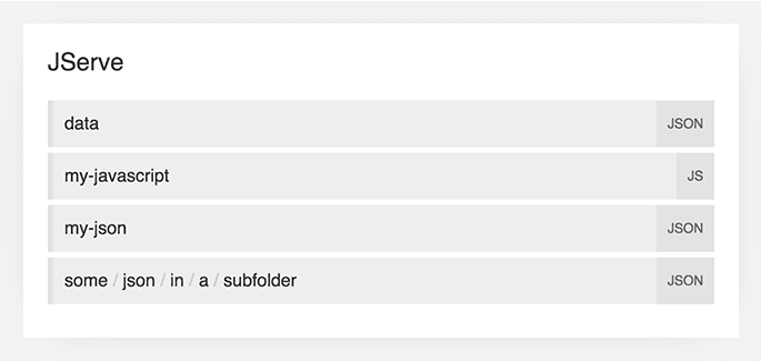 The JServe Index Page