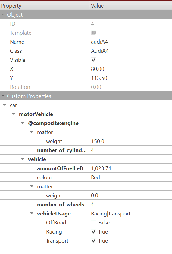 Custom Properties Example