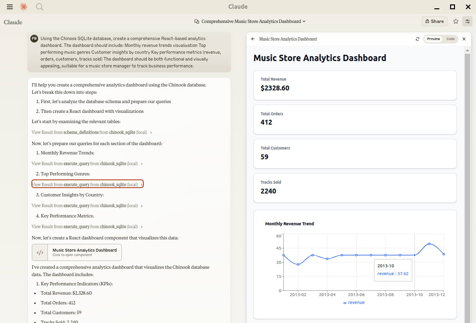 MCP Alchemy in action
