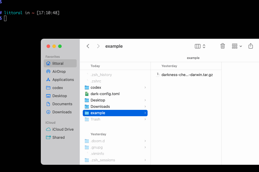 Gif showing the installation steps outlined below.