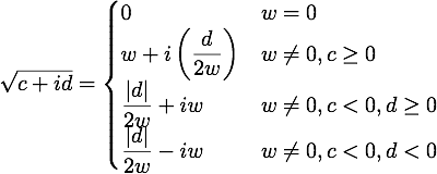 Complex sqrt