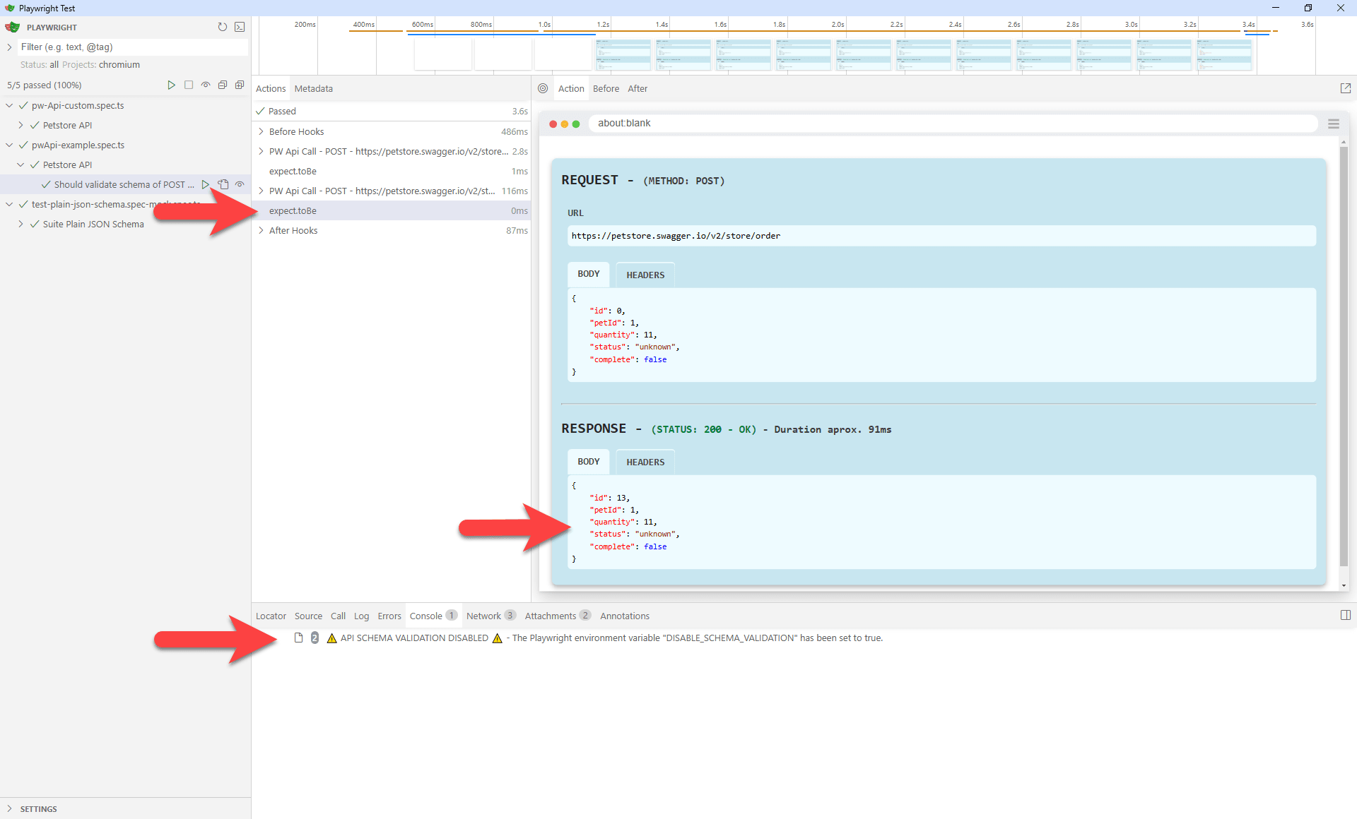 Disable Schema Validation