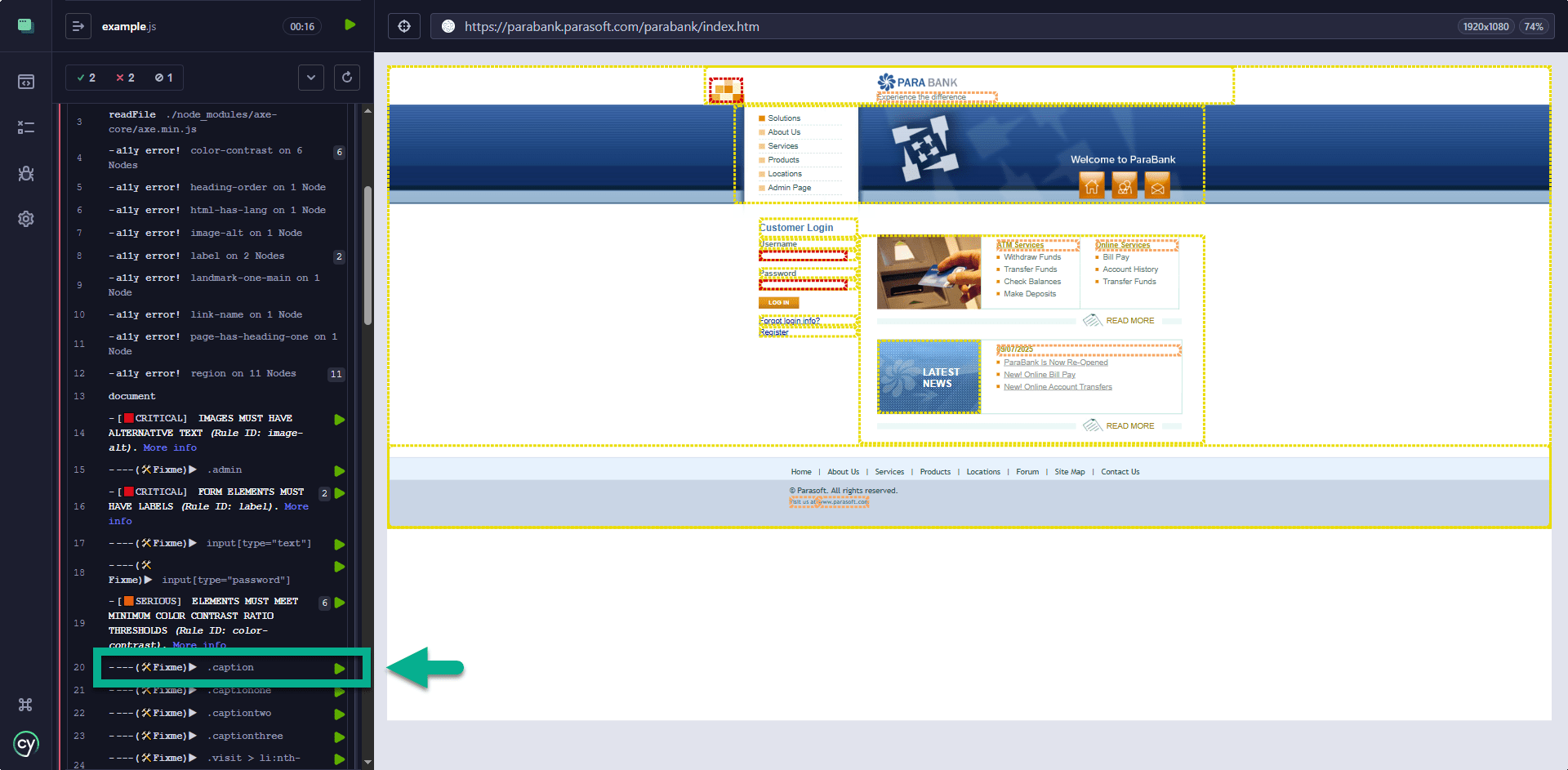 Voice DOM Element Level