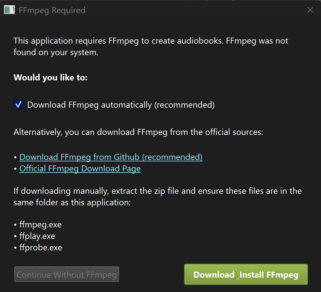 FFmpeg Installation Assistant