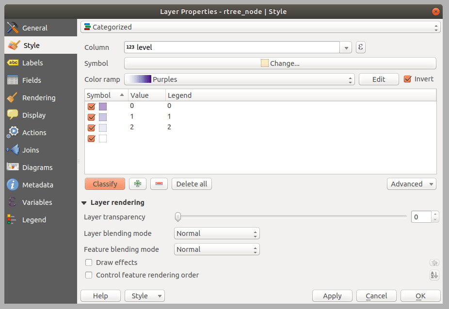 QGIS - Layer Style