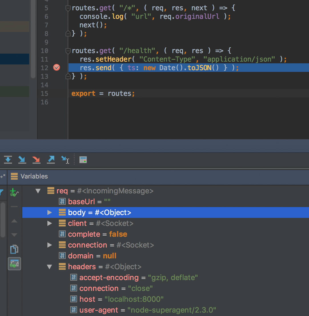 Debugging WebStorm