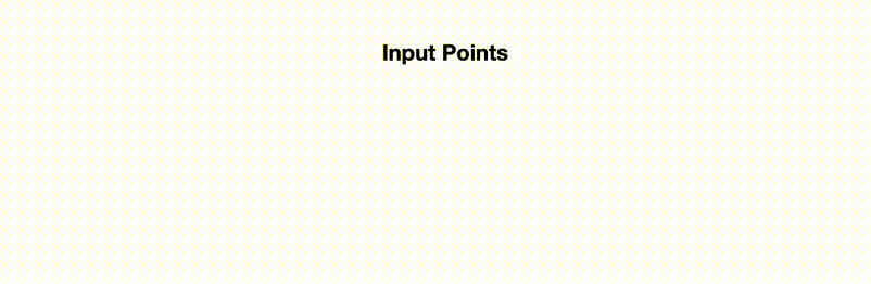 A GIF showing a stroke with input points, outline points, and a curved path connecting these points Screenshot