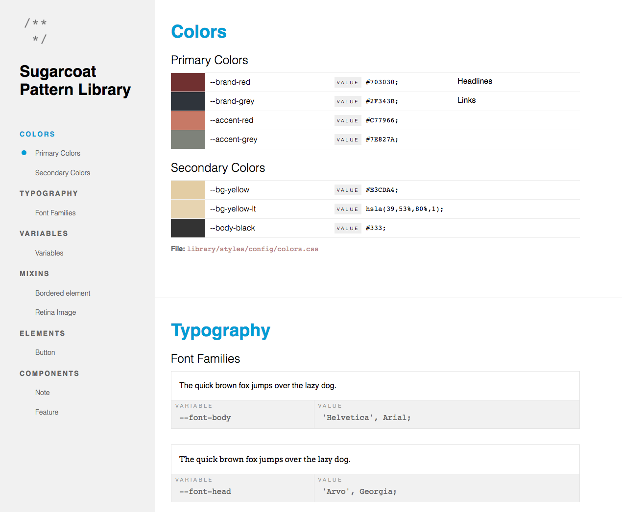 Screenshot Colors