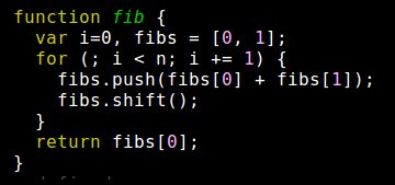 Fibonacci ansi output