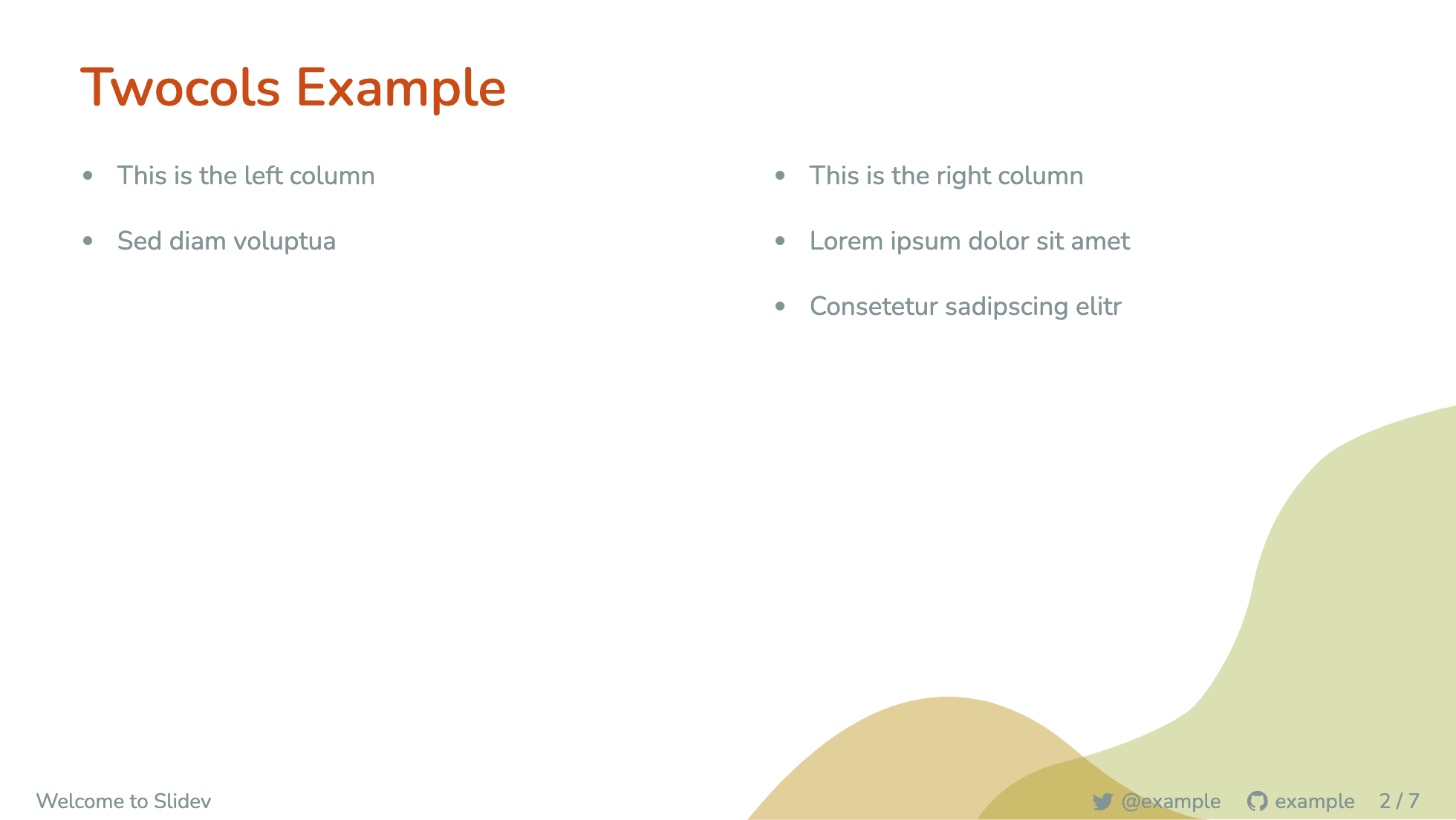 twocols slide