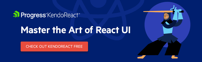 KendoReact NPM Banner