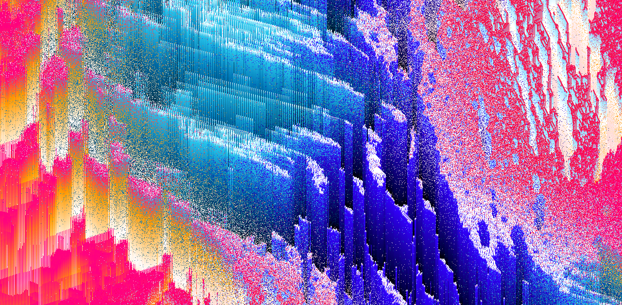 Custom cellular automata w/ 7-neighborhood 128 states