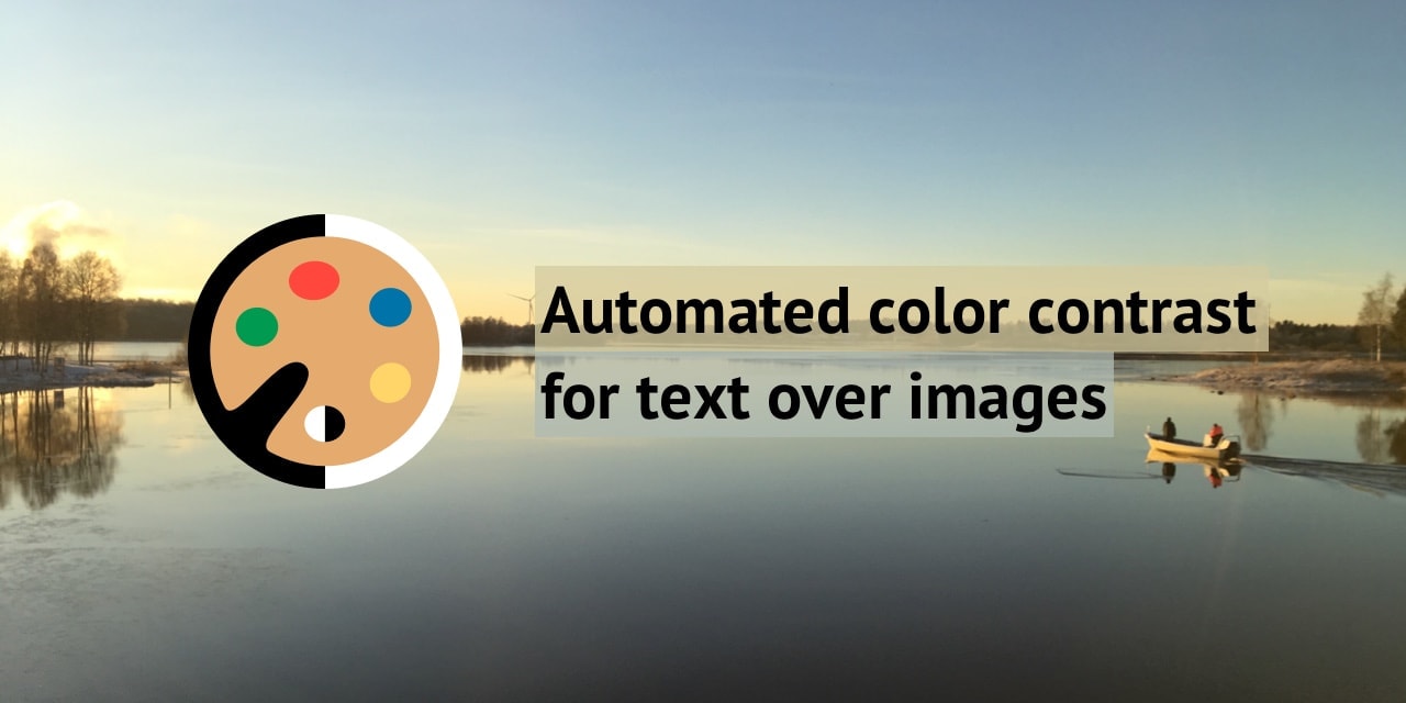 🎨 Automated color contrast for text over images