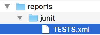 report file location