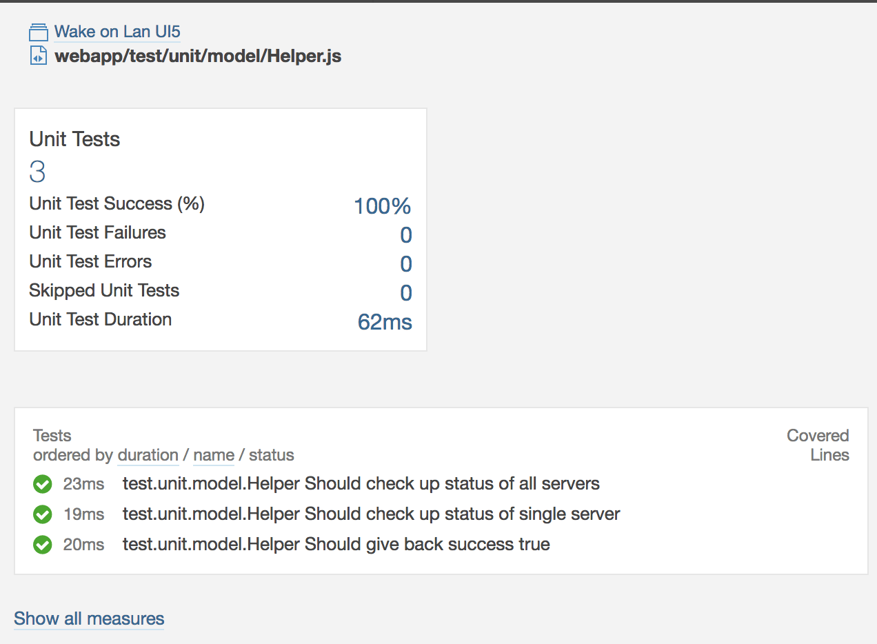 successfull unit test