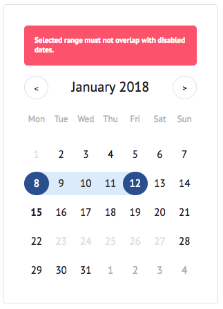 Simple React Calendar Alt text
