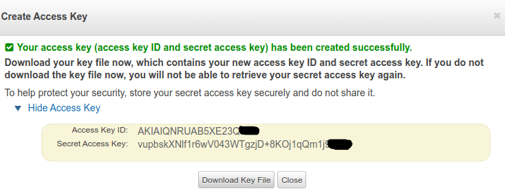 How to create AWS credentials