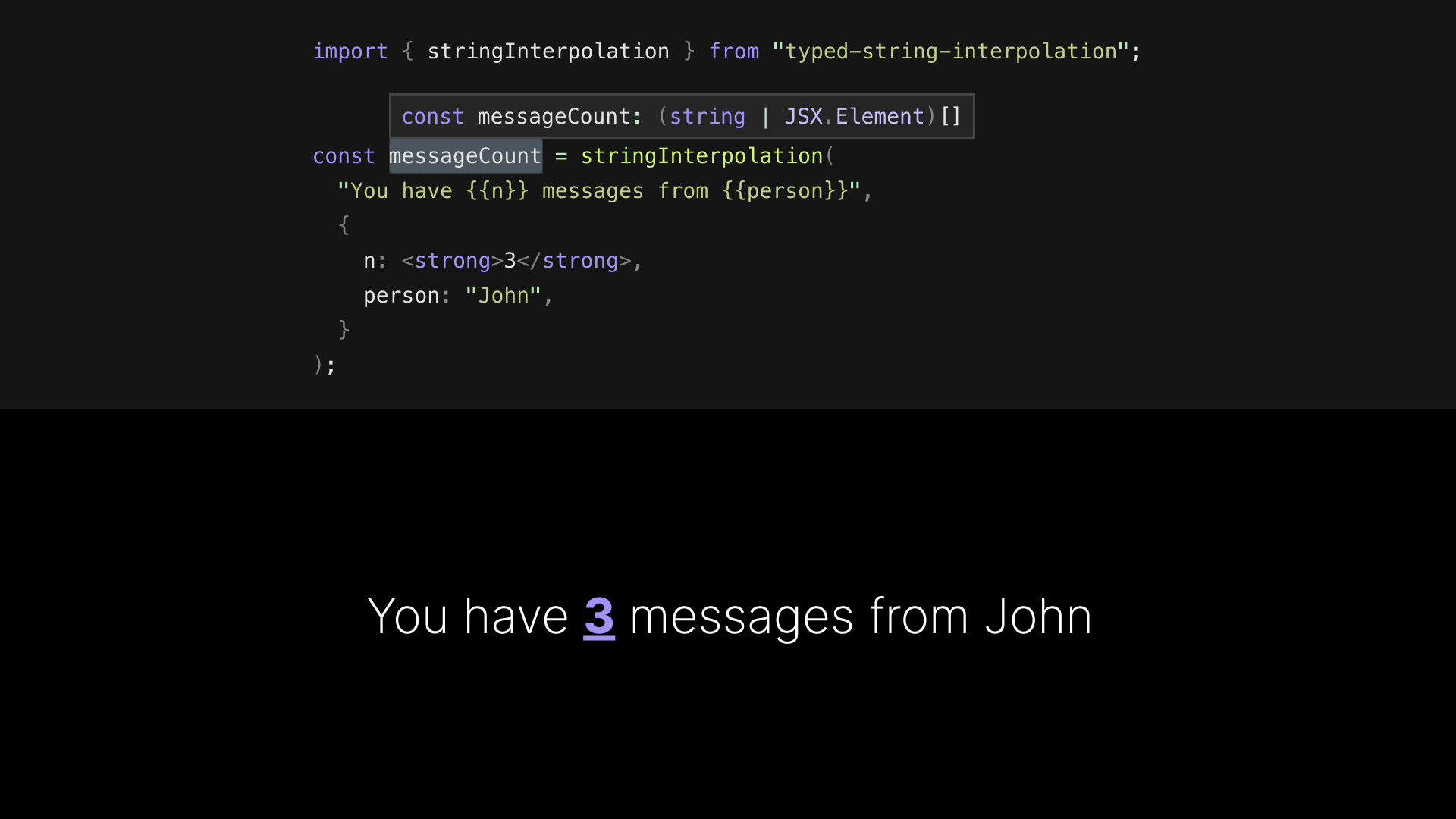 Library in use with React