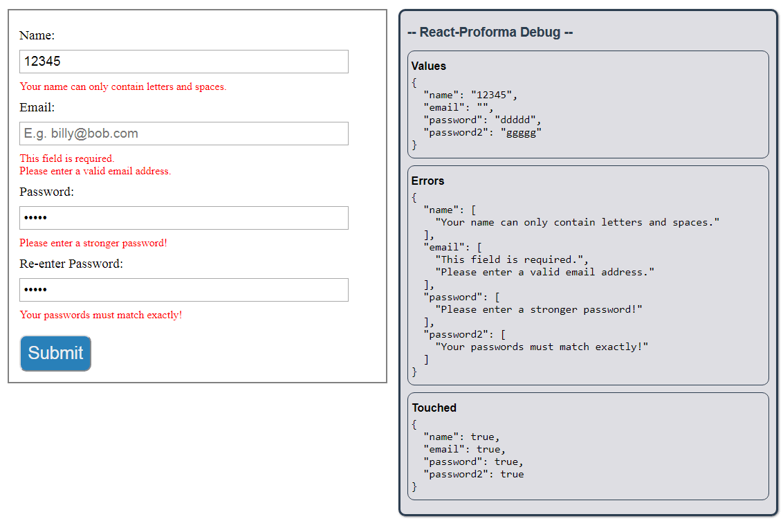 Demo Form 2d