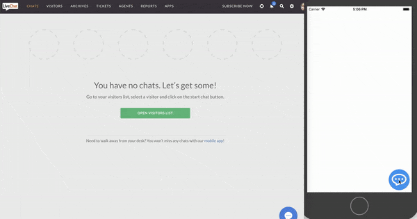 LiveChat for React Native demo