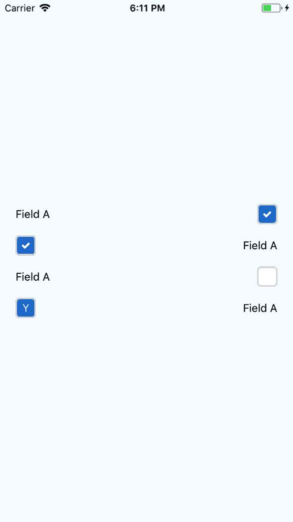 React Native Checkbox Field