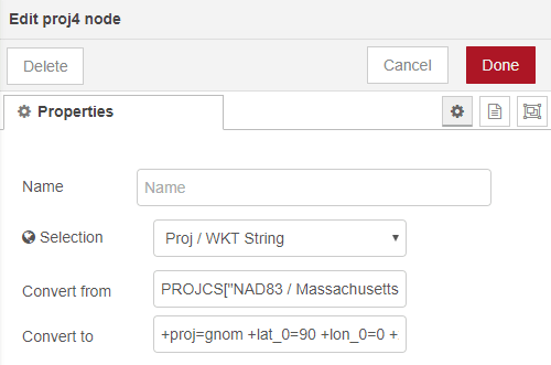 Proj WKT String