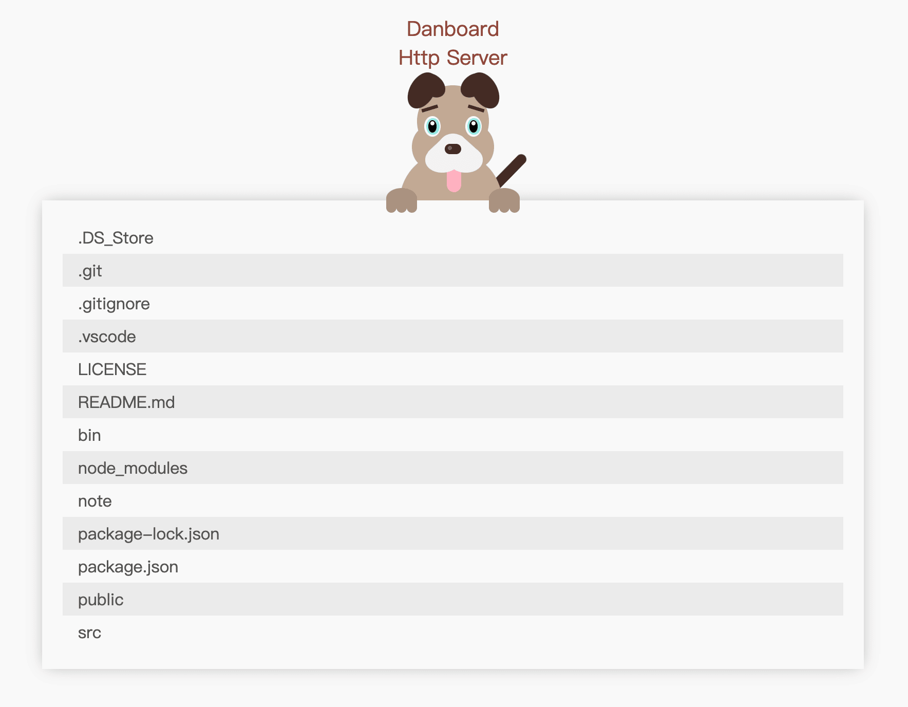 Example of running danboard-http-server