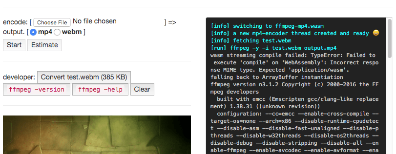 wasm-ffmpeg screenshot