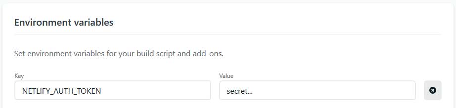 Netlify environment variable
