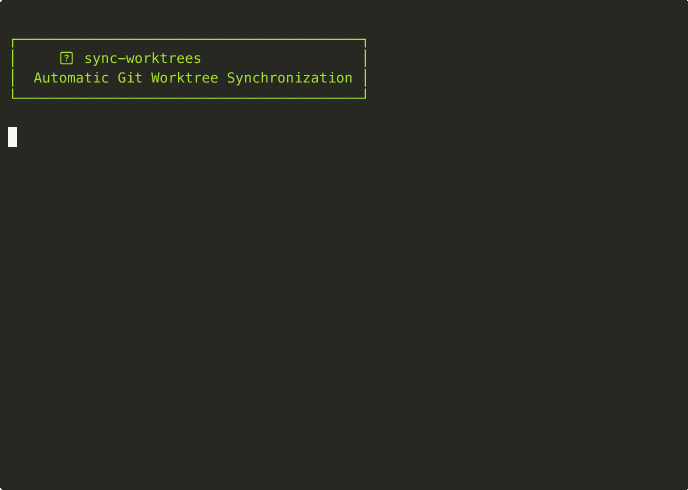 sync-worktrees demo