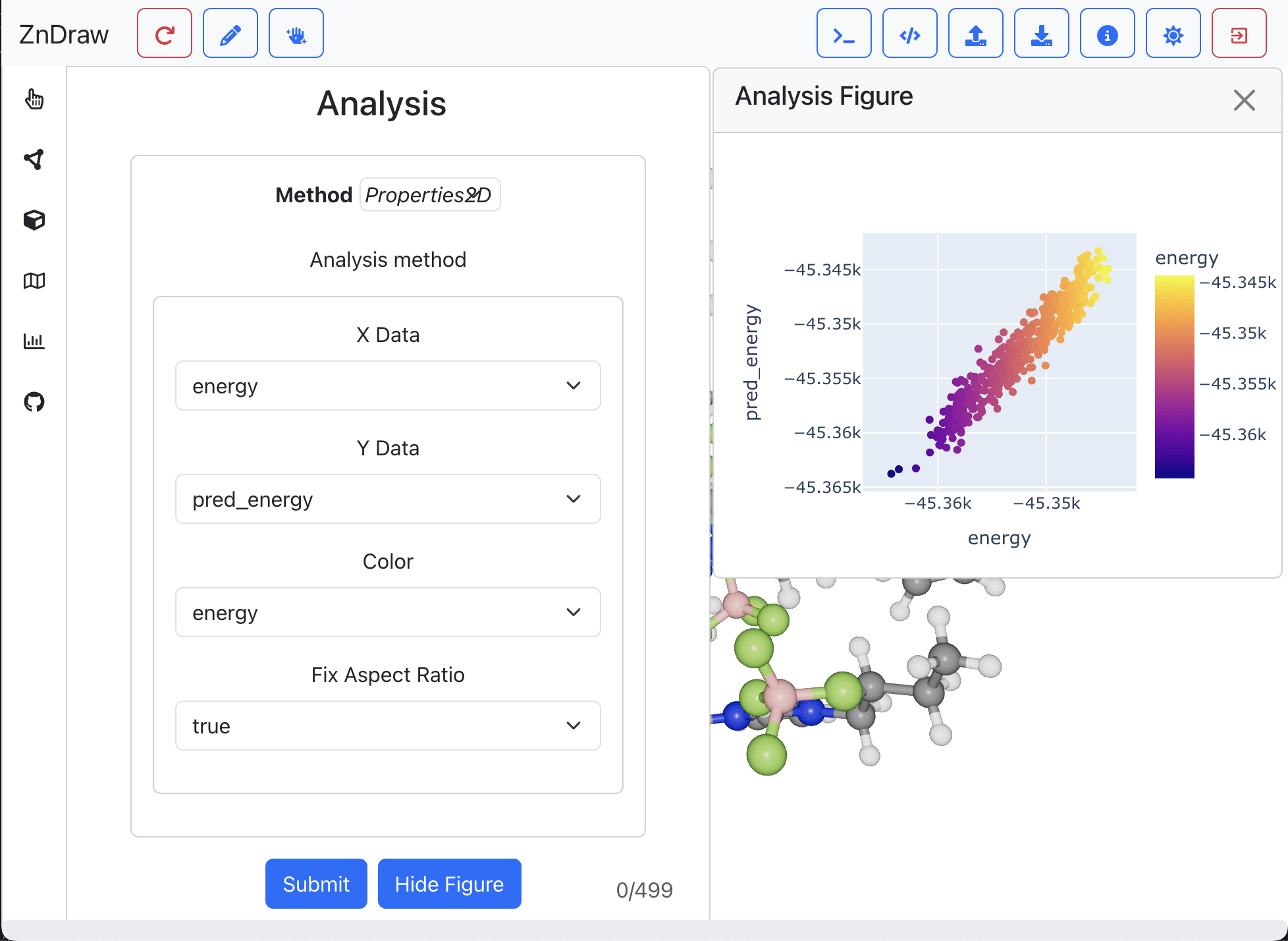 ZnDraw Analysis ZnDraw UI