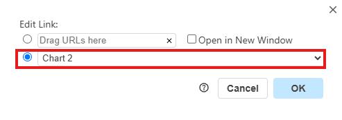 Process linking dialog