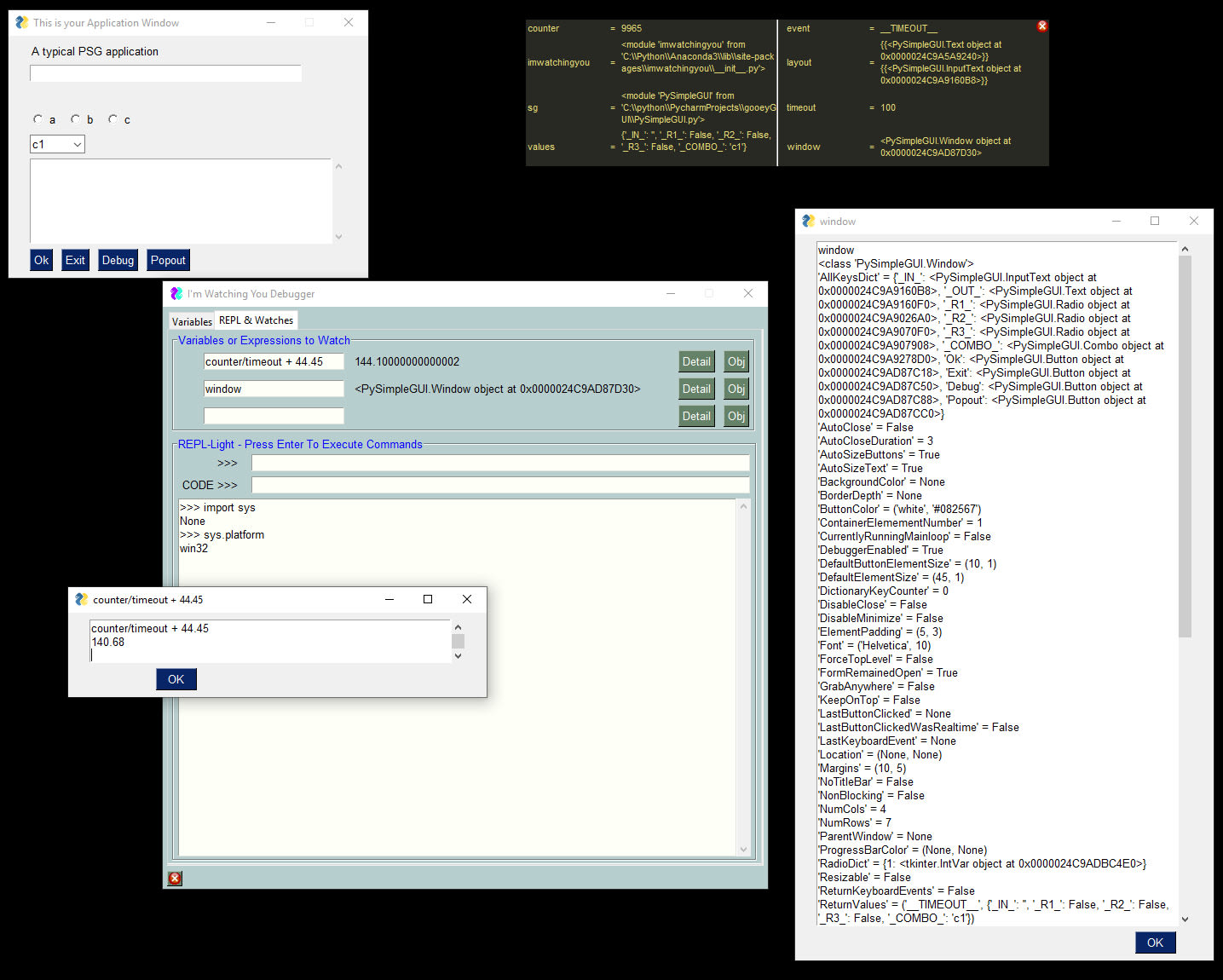 Many debugger windows 1