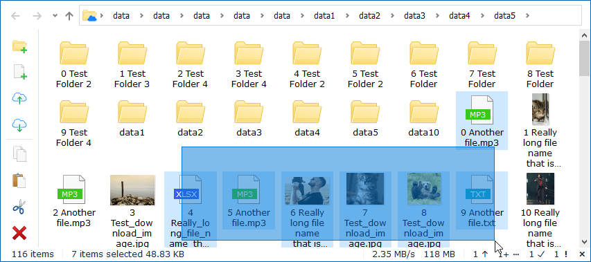 Screenshot of CubicleSoft File Explorer