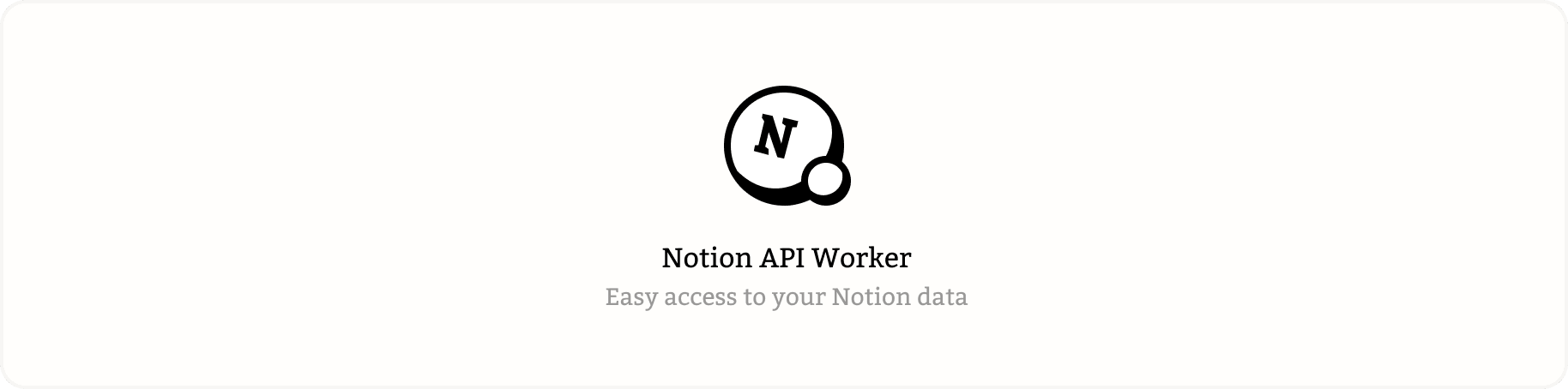 Notion API Worker
