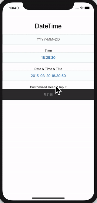 react native datetime demo