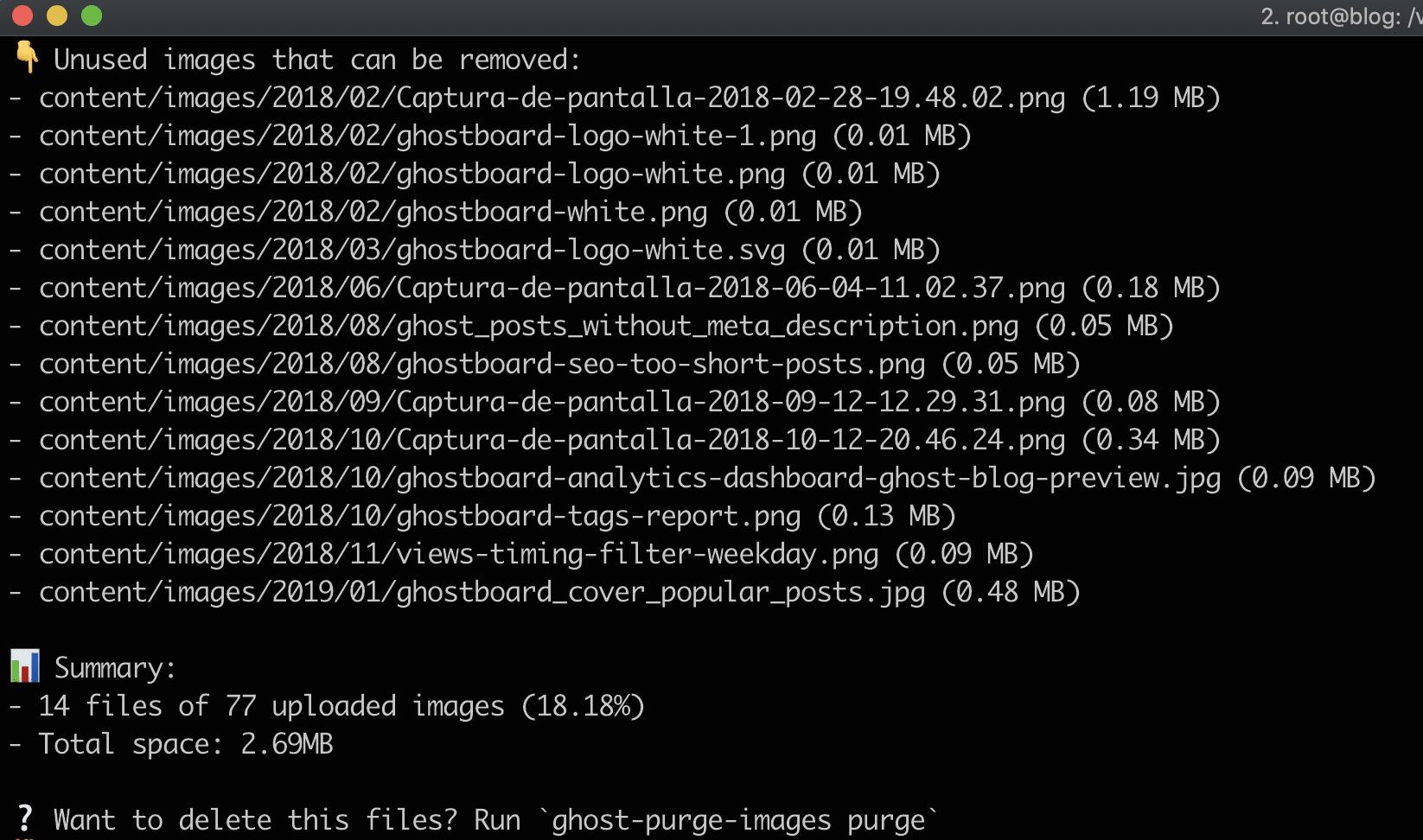 ghost-purge-images display screenshot