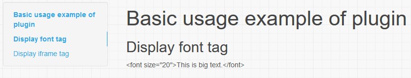 Escaped font