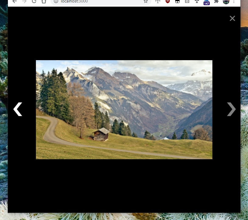 screenshot showing react-slim-image-viewer