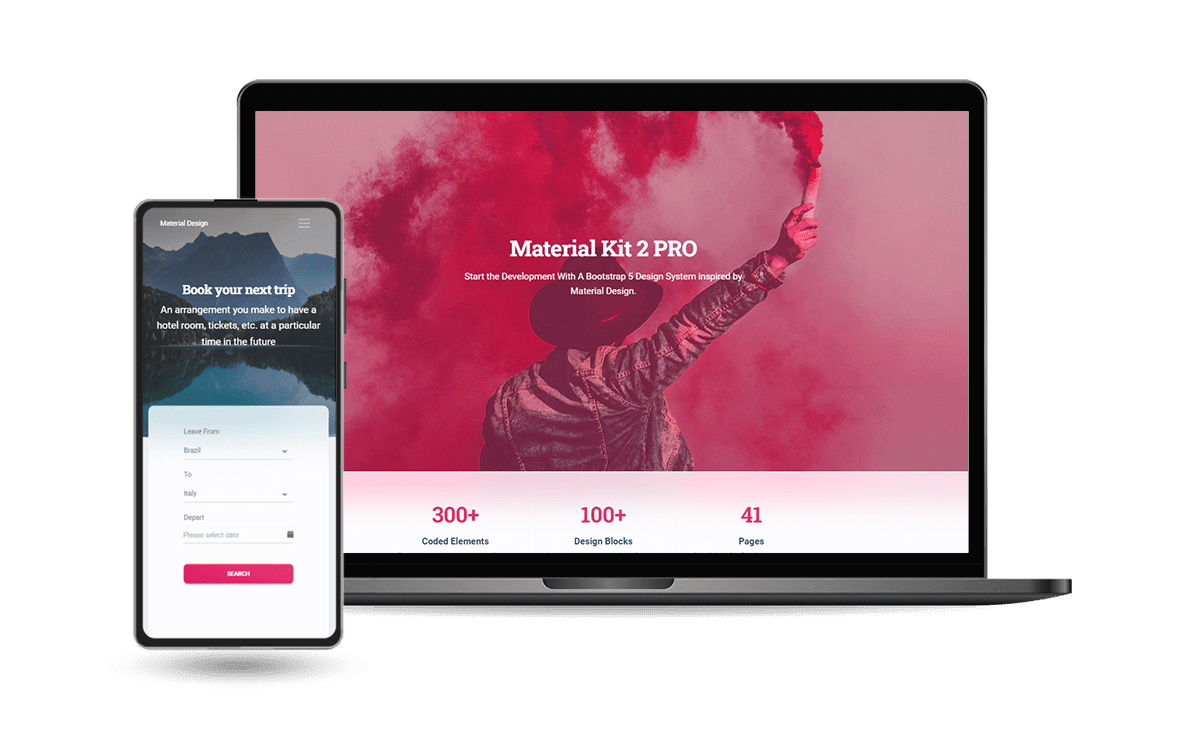 Material Kit2 PRO (BS5) - Starter generated by AppSeed.