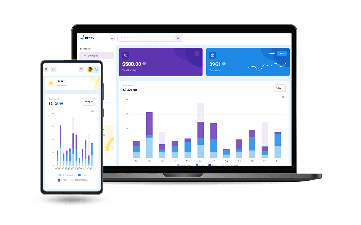 Django Berry - Modern template for Django Admin Section crafted on top of a modern Bootstrap, Open-Source Design.
